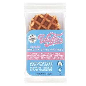 Liberate Classic Belgian Style Waffles 4 Pack