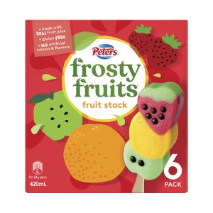 Peters Frosty Fruits Fruit Stack Ice Blocks 6 Pack