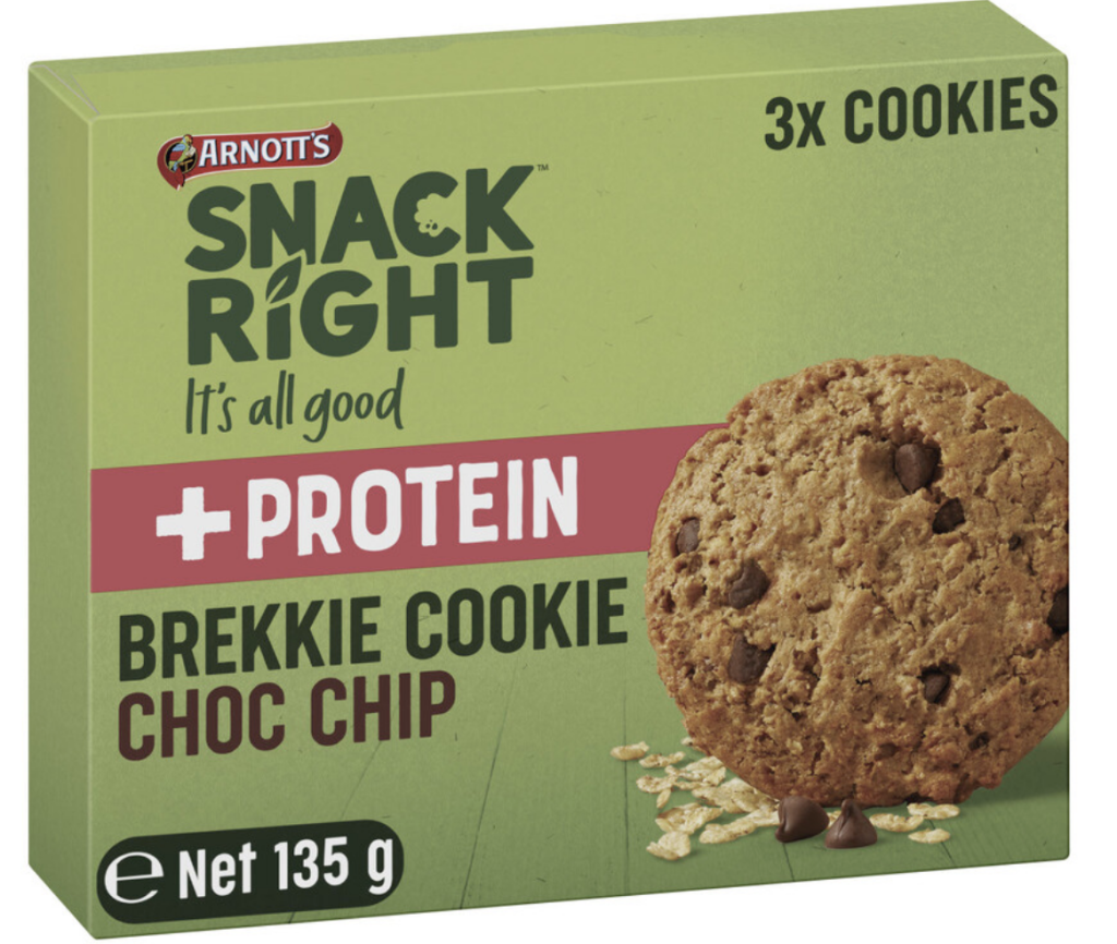 Arnotts Snackright Brekkie Cookies Choc Chip 135g