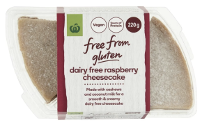 Woolworths Free From Gluten Raspberry Cheesecake 2 Pack