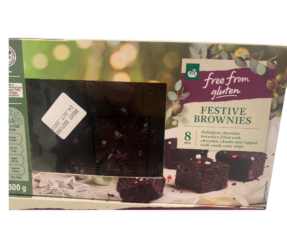 Free From Gluten Festive Brownies 300g