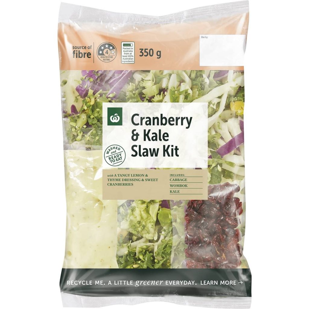 Woolworths Cranberry & Kaleslaw Kit 350g