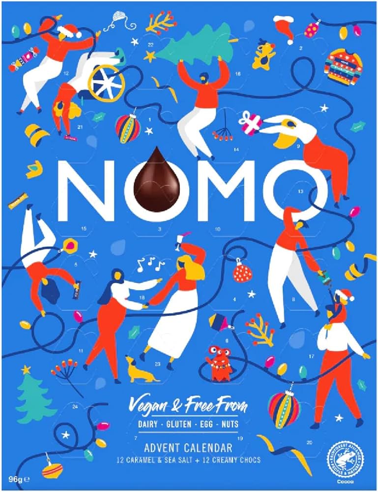 Nomo Vegan & Free From Chocolate Advent Calendar 96g