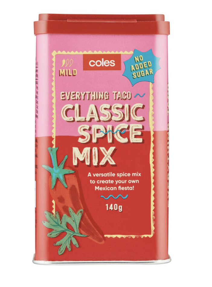 Coles Mexican Classic Spice 140g