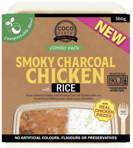 Coco Earth Smoky Charcoal Chicken With Rice 360g