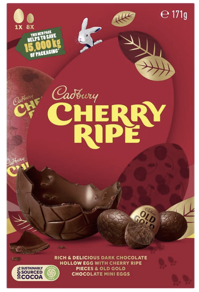 Cadbury Cherry Ripe Chocolate Easter Gift Box 171g
