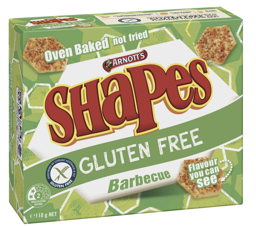 Arnott's Gluten Free Shapes Barbecue 110g