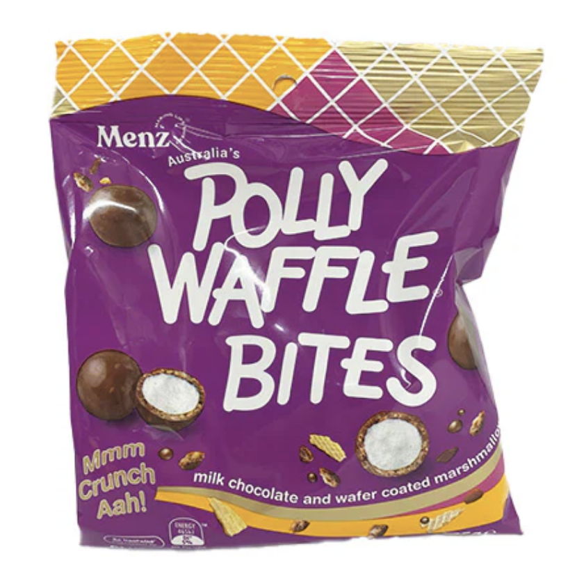 Menz Polly Waffle Bites 125g