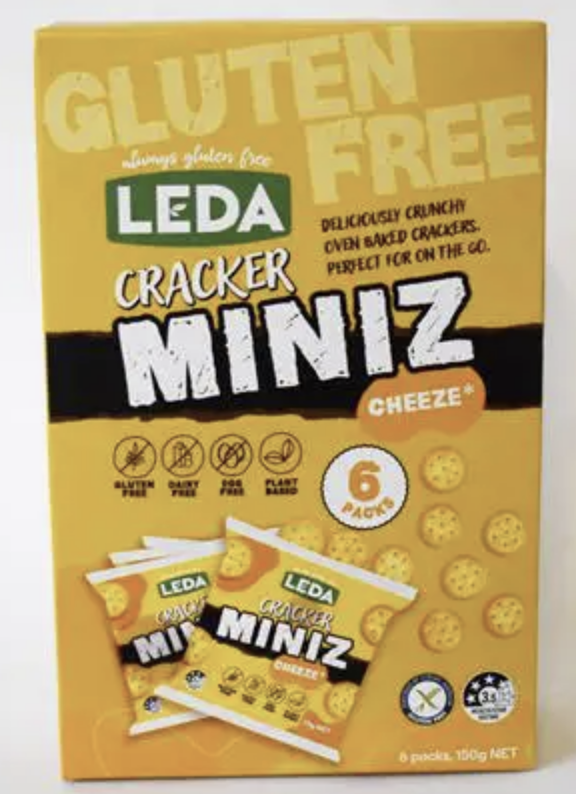 Leda Crackers Miniz Cheeze 6pk 150g