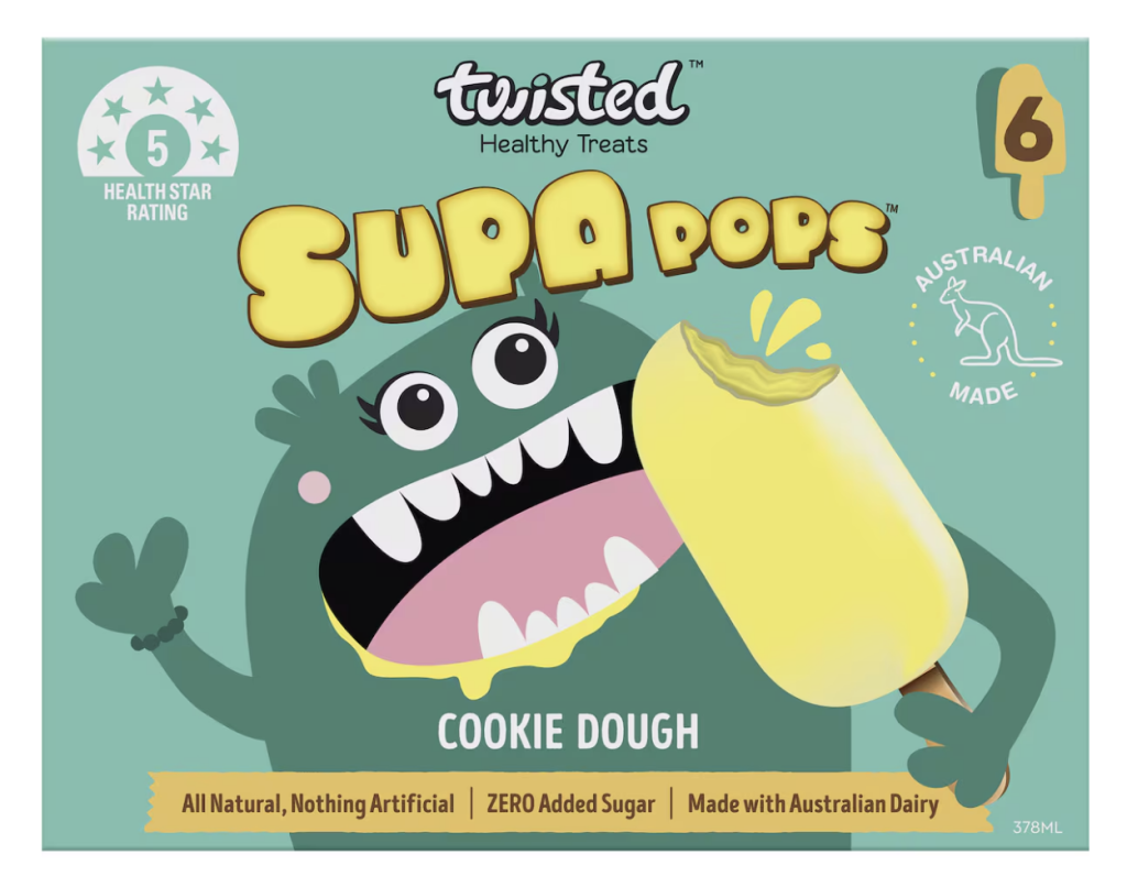 Twisted Supa Pops Cookie Dough 6 Pack