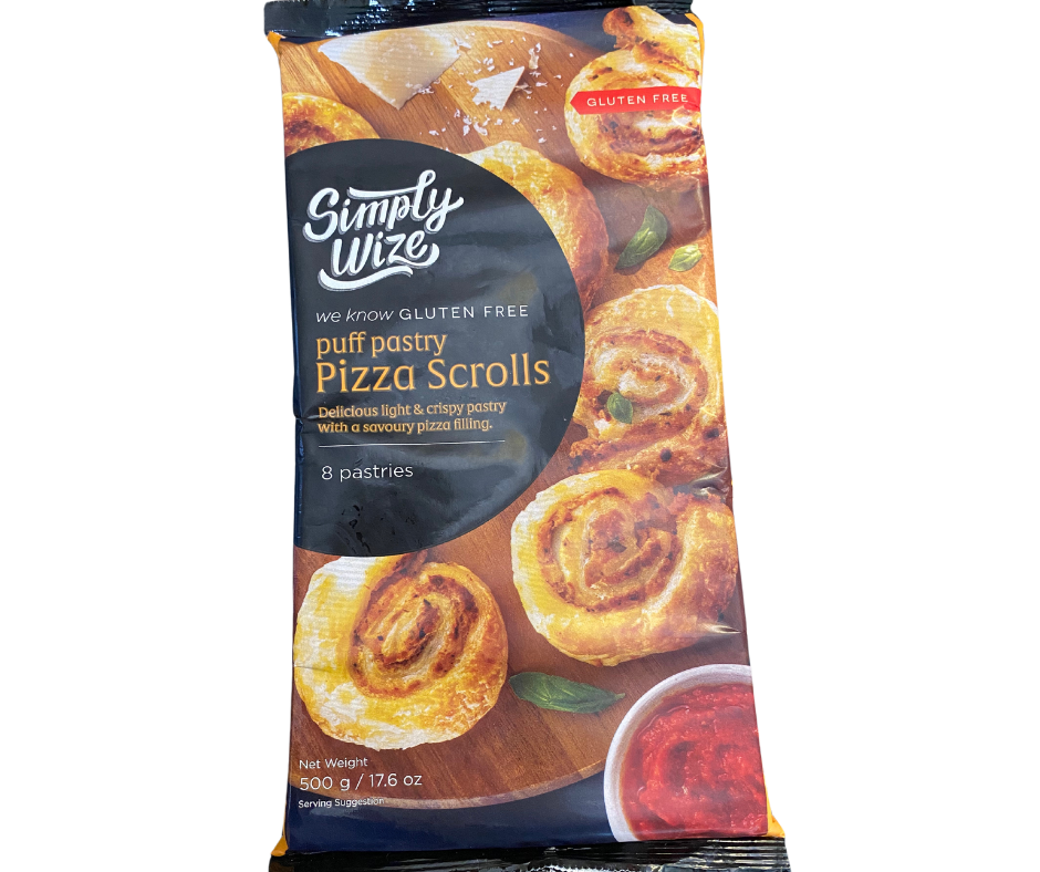 Simply Wise Gluten Free Pizza Scrolls 500g