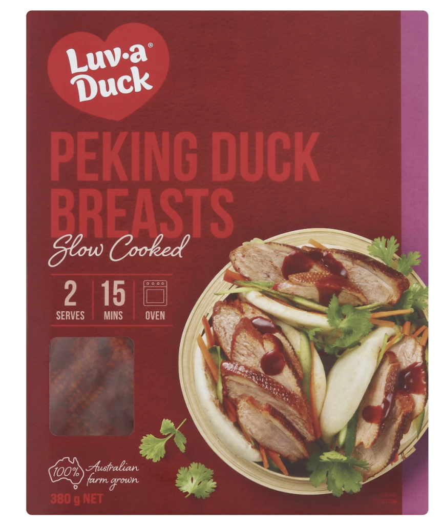 Luv-a-duck Peking Duck Breasts Slow Cooked 380g