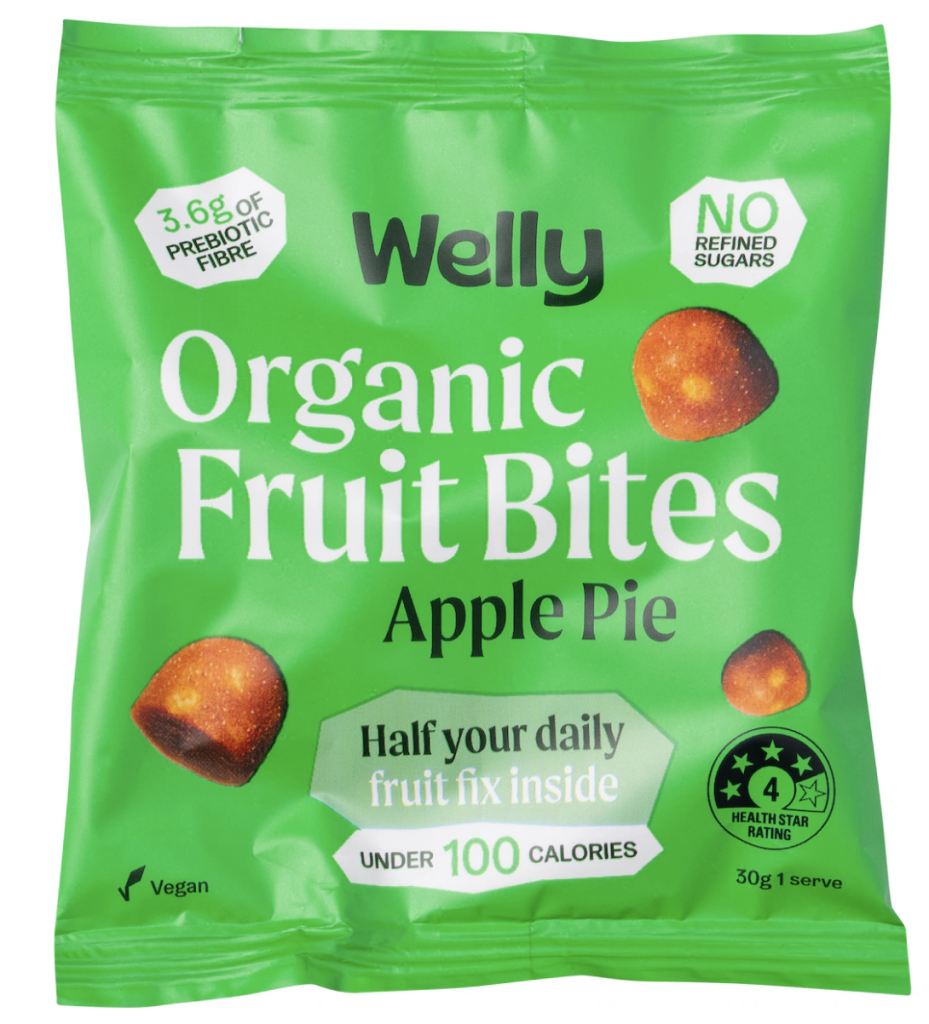 Welly Organic Fruits Bites Apple Pie 30g