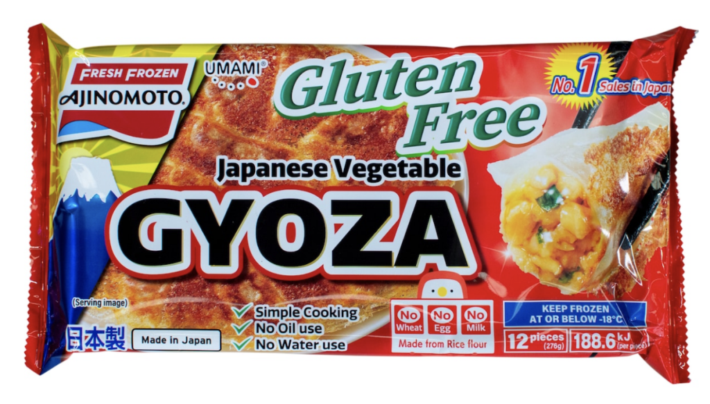 Ajinomoto Japanese Vegetable Gyoza Gluten Free 276g