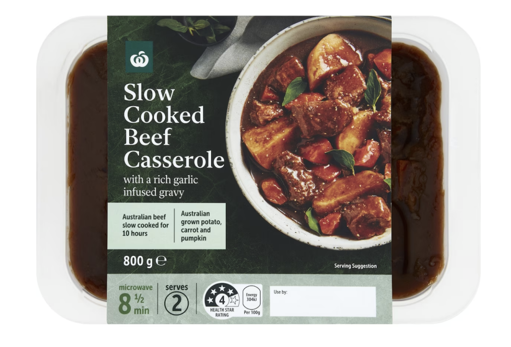 Woolworths Beef Casserole Chilled Meal 800g