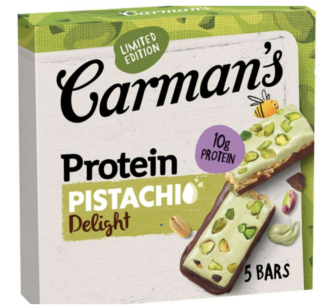 Carman's Protein Bars Pistachio 5 Pack 200g